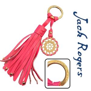 Jack Rogers | Tassel Key Fob Key Chain Bag Charm for Purse | Pink
